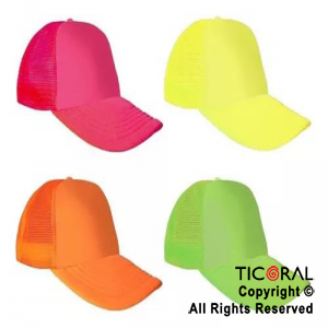 SOMBRERO GORRO TRUCKER FLUO NEON COLORES SURTIDOS CAP x 1